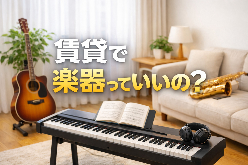 賃貸で楽器って本当にOK？の画像