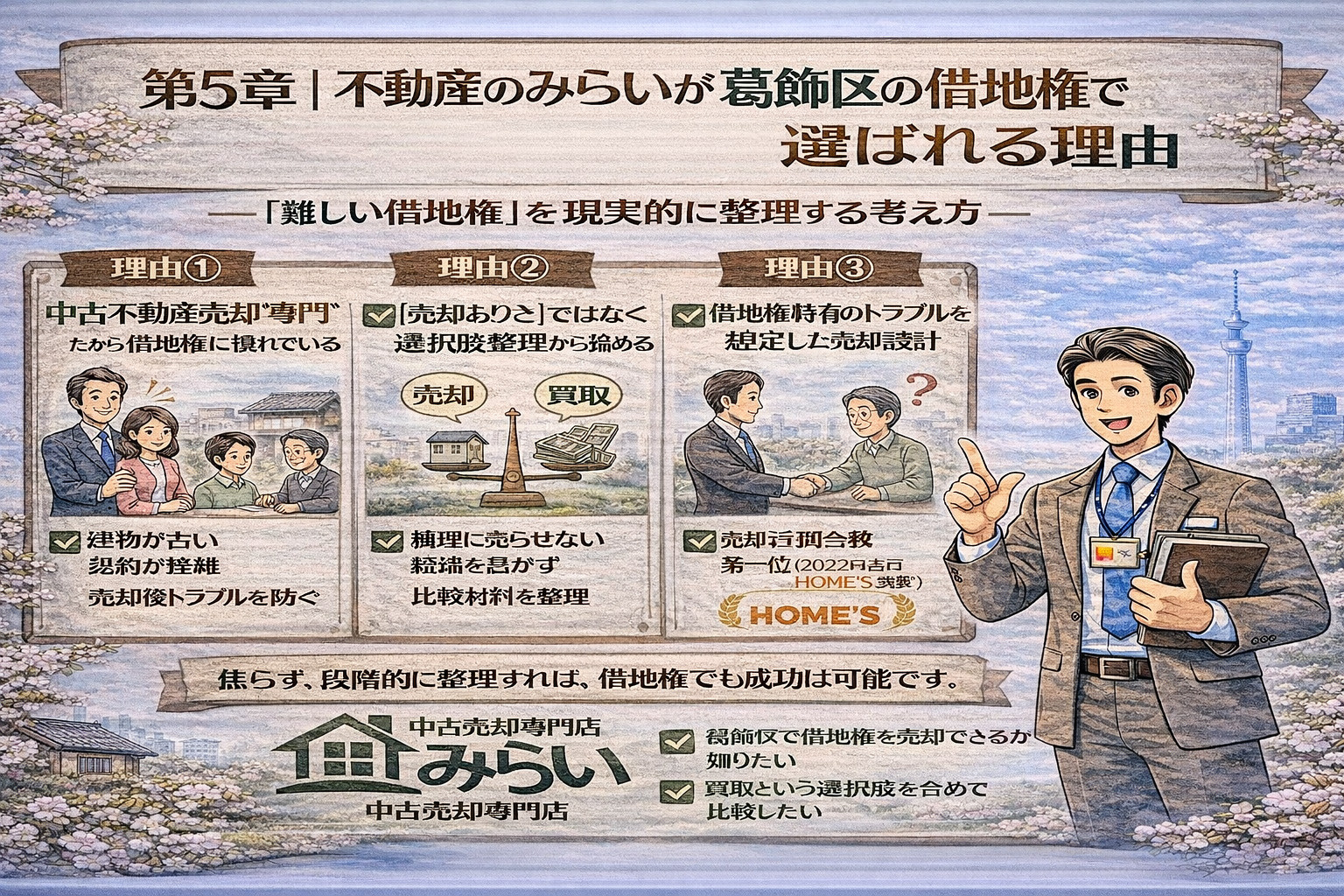 不動産のみらいが借地権相談で選ばれる理由