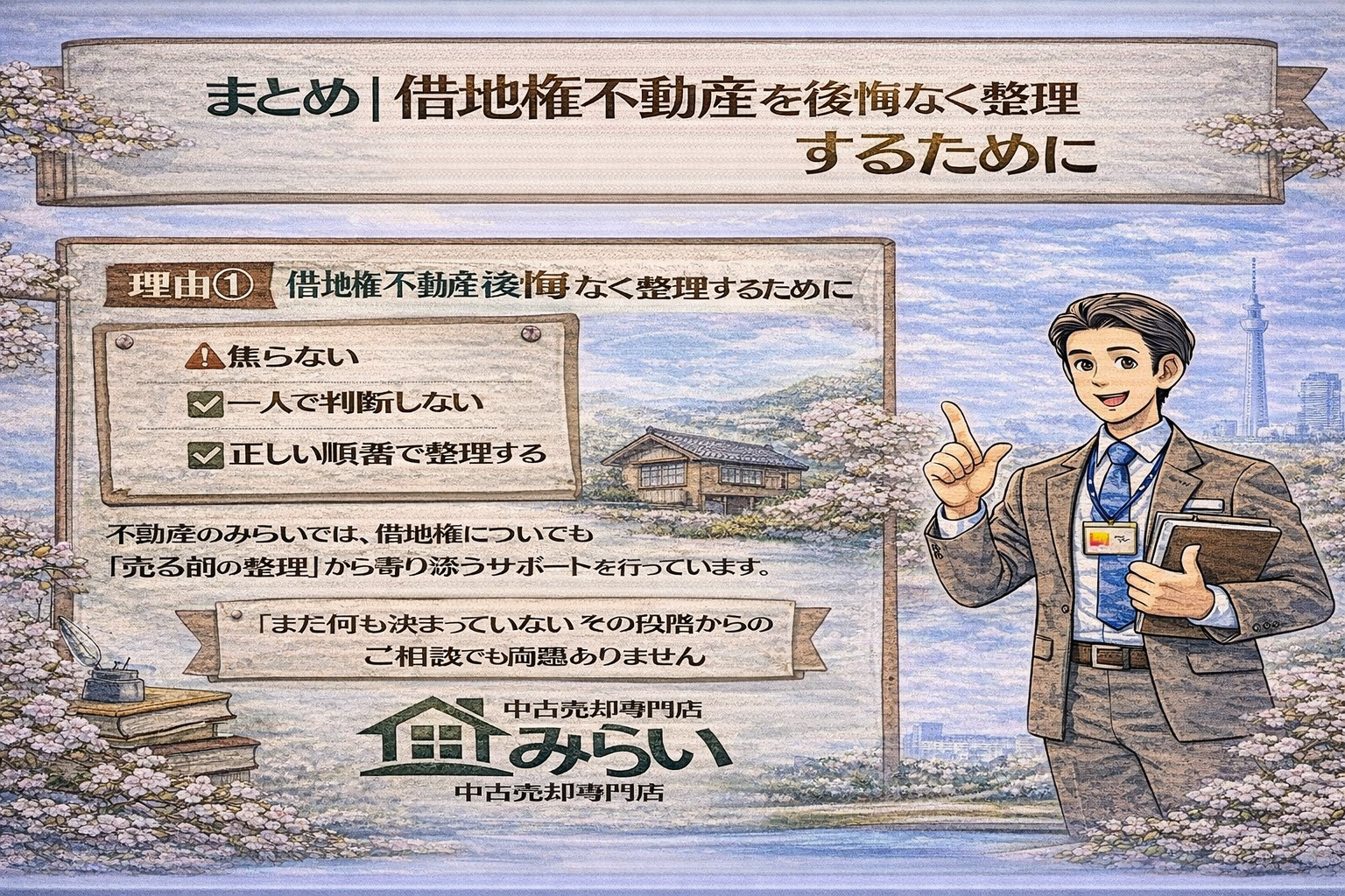借地権不動産を前向きに整理するためのイメージ
