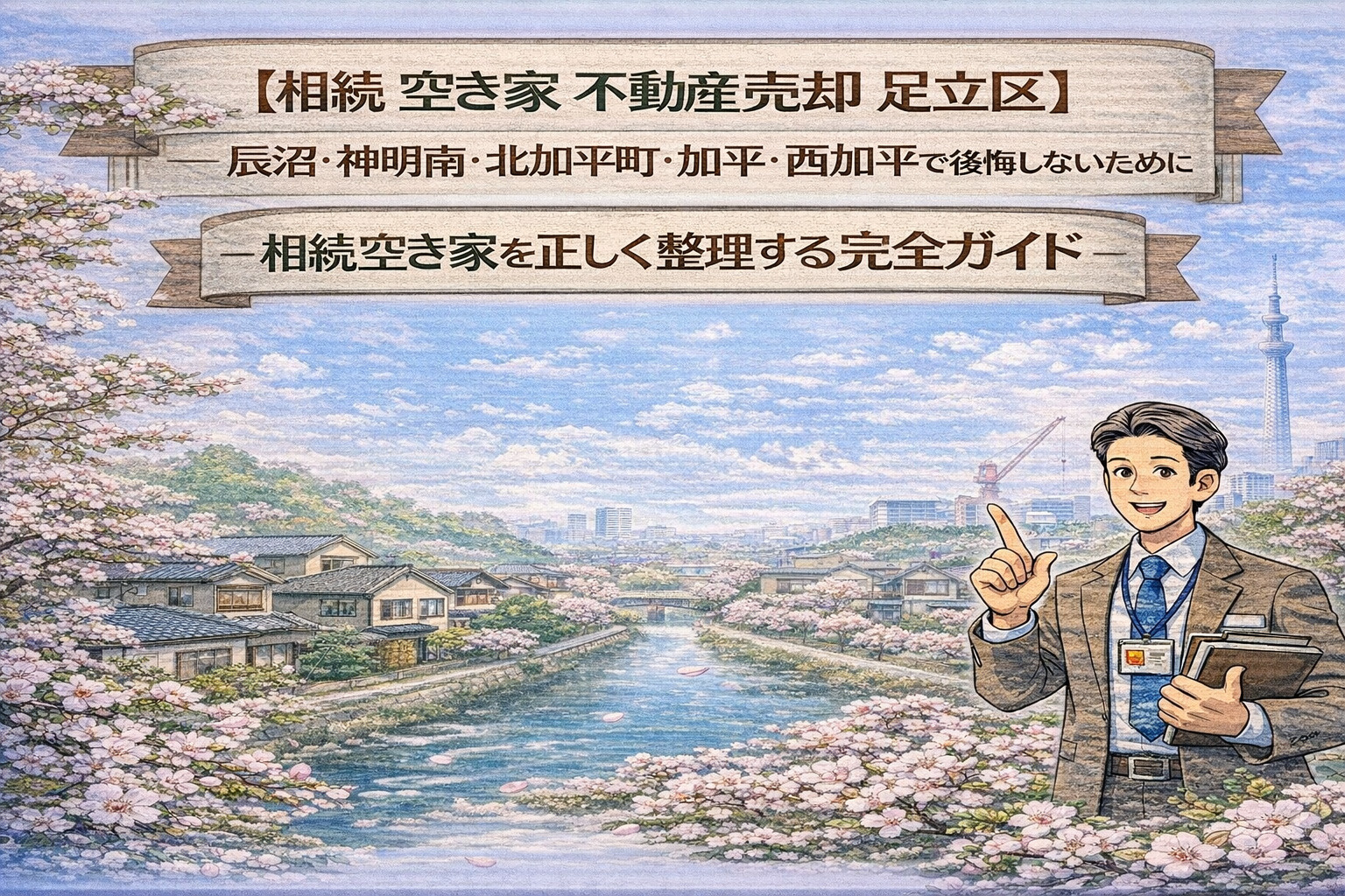 【相続 空き家 不動産売却 足立区】  辰沼・神明南・北加平町・加平・西加平で 後悔しないために──相続空き家を正しく整理する完全ガイドの画像