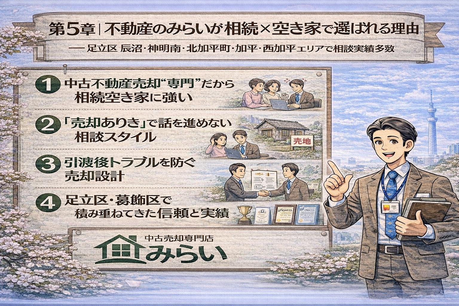 不動産のみらいが相続空き家相談で選ばれる理由
