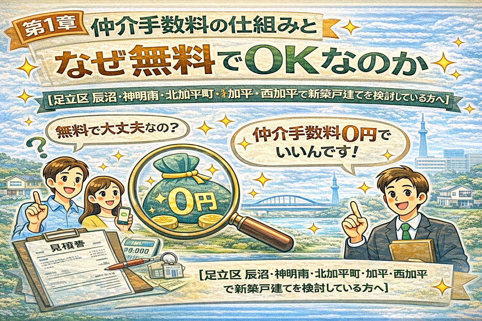 新築戸建ての仲介手数料が無料になる仕組みをわかりやすく解説