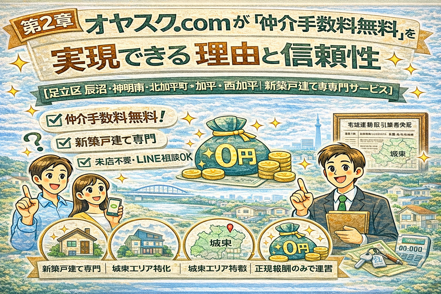 オヤスク.comが仲介手数料無料を実現できる理由と信頼性