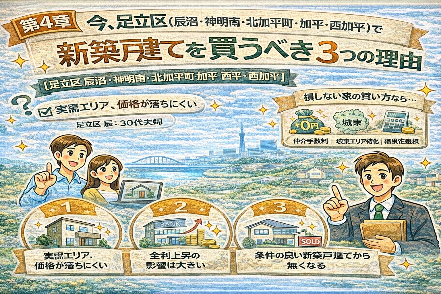 足立区辰沼・神明南・北加平町・加平・西加平で新築戸建てを今買うべき理由