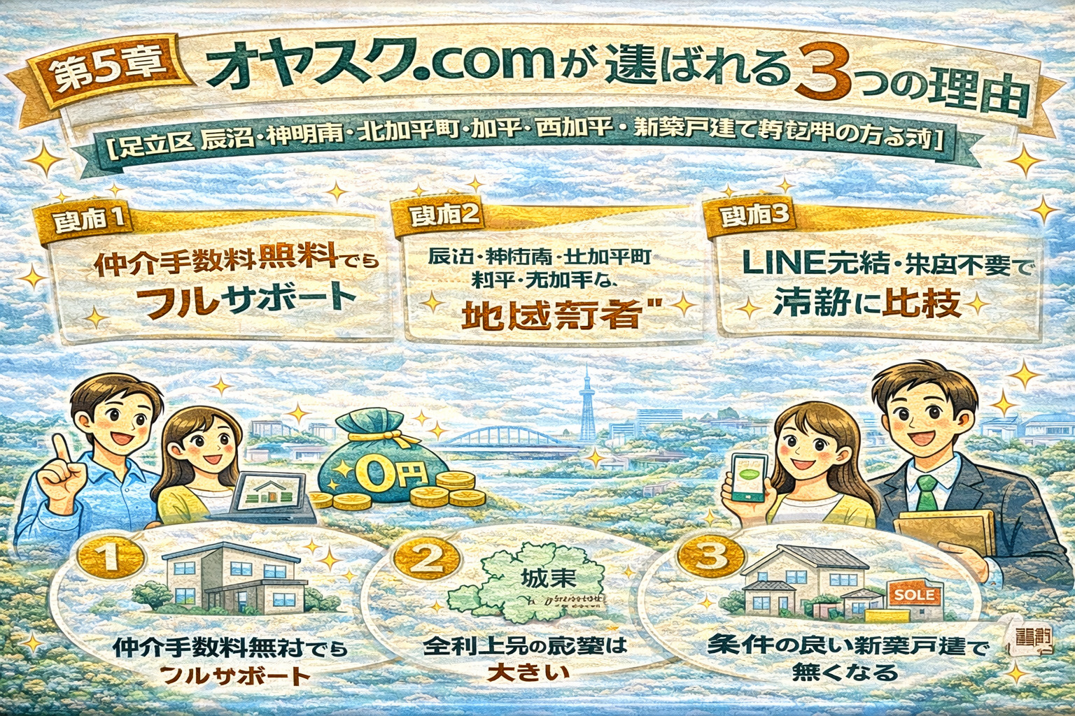 仲介手数料無料・地域密着・LINE完結で選ばれるオヤスク.com