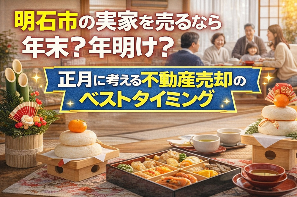 明石市の実家を売るなら年末？年明け？正月に考える不動産売却のベストタイミングの画像