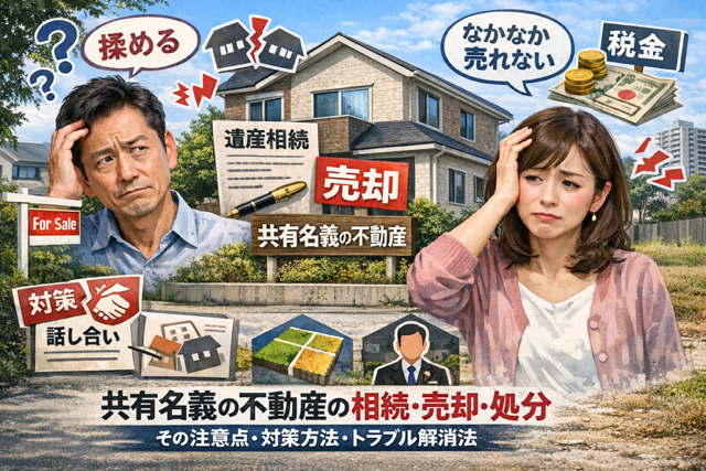共有名義不動産の相続や売却は何に注意すべき？処分や対策のポイントも解説の画像