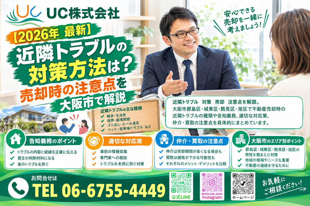 【2026年　最新】近隣トラブルの対策方法は？売却時の注意点を大阪市で解説の画像