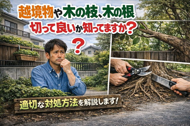 越境物や木の枝木の根切って良いか知っていますか？適切な対処方法を解説しますの画像