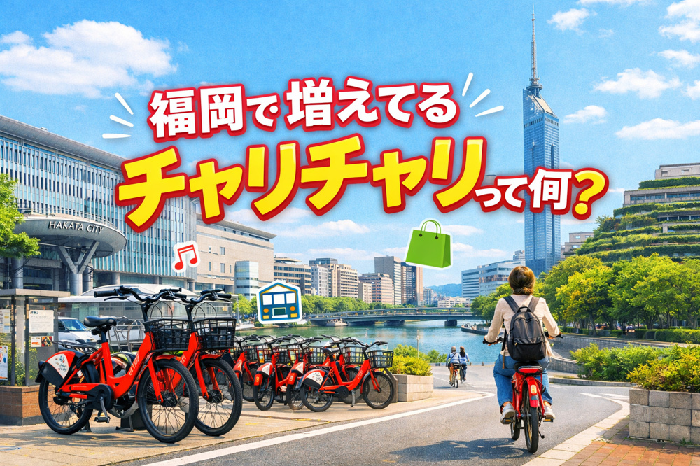 福岡で増えてるチャリチャリって何？暮らしが変わる新しい移動手段を徹底解説の画像