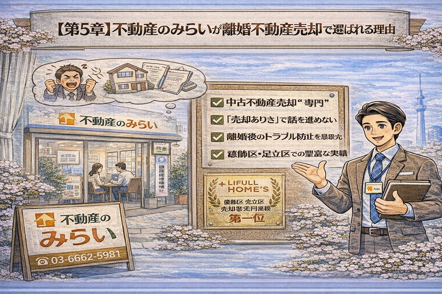 不動産のみらいが離婚売却で選ばれる理由