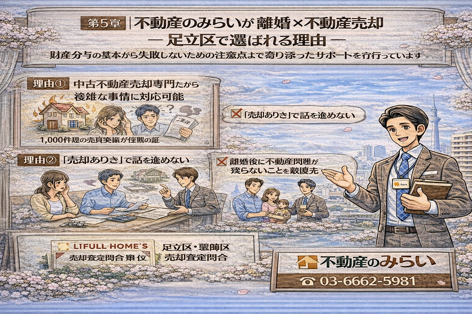 不動産のみらいが離婚売却で選ばれる理由