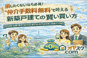損したくないなら必見！ “仲介手数料無料”で叶える新築戸建ての賢い買い方 【足立区 入谷・舎人・古千谷・古千谷本町｜城東エリア版】の画像