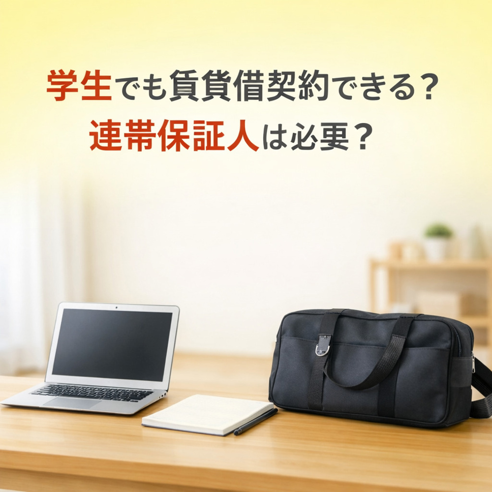 賃貸借契約は学生でもできる？連帯保証人は必要？～名古屋　My賃貸～の画像