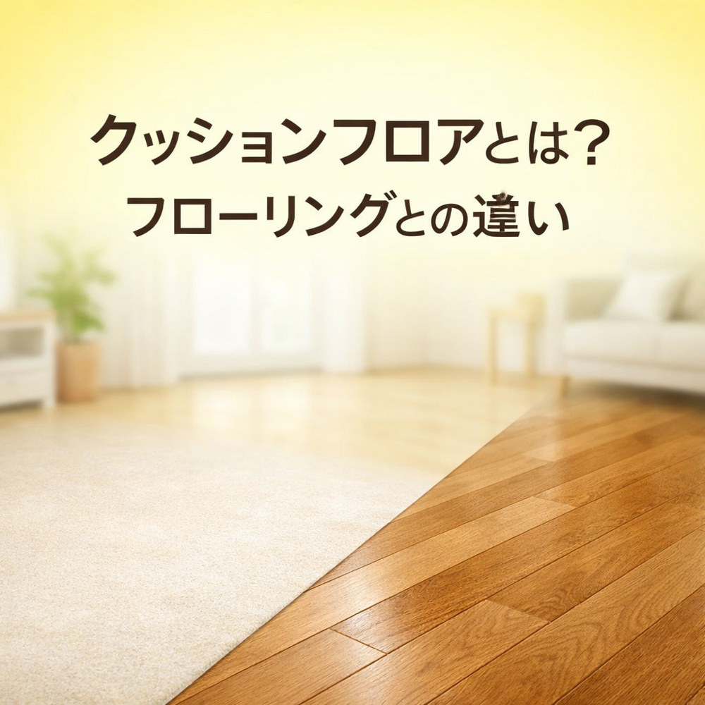 時々耳にする「クッションフロア」とは？フローリングとの違いをわかりやすく解説！～名古屋　My賃貸～の画像