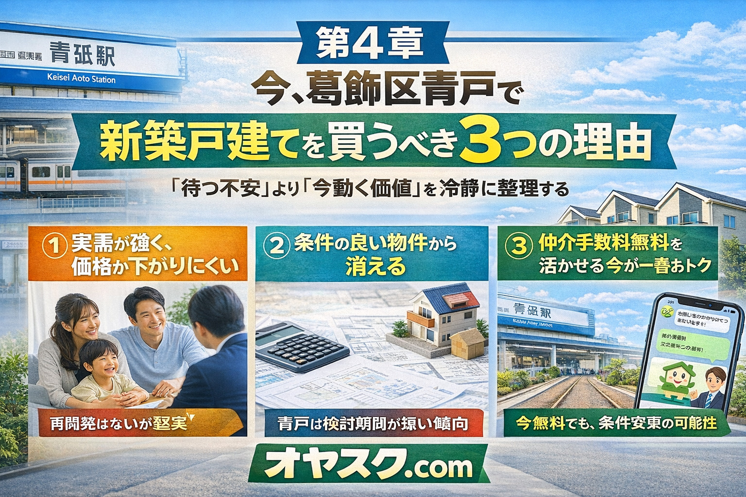 葛飾区青戸で今新築戸建てを買うべき理由と市場動向