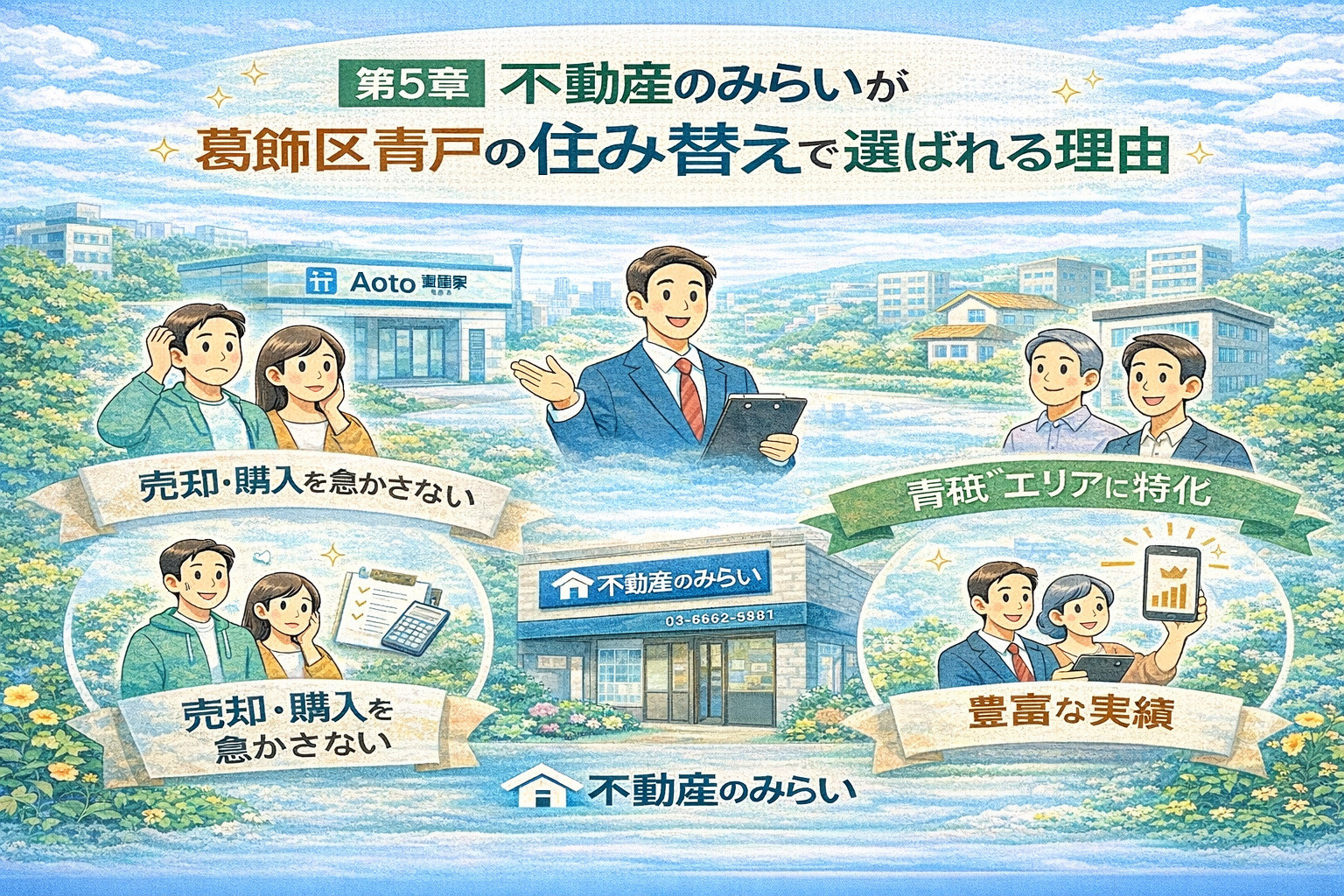 葛飾区青戸の住み替えで不動産のみらいが選ばれる理由