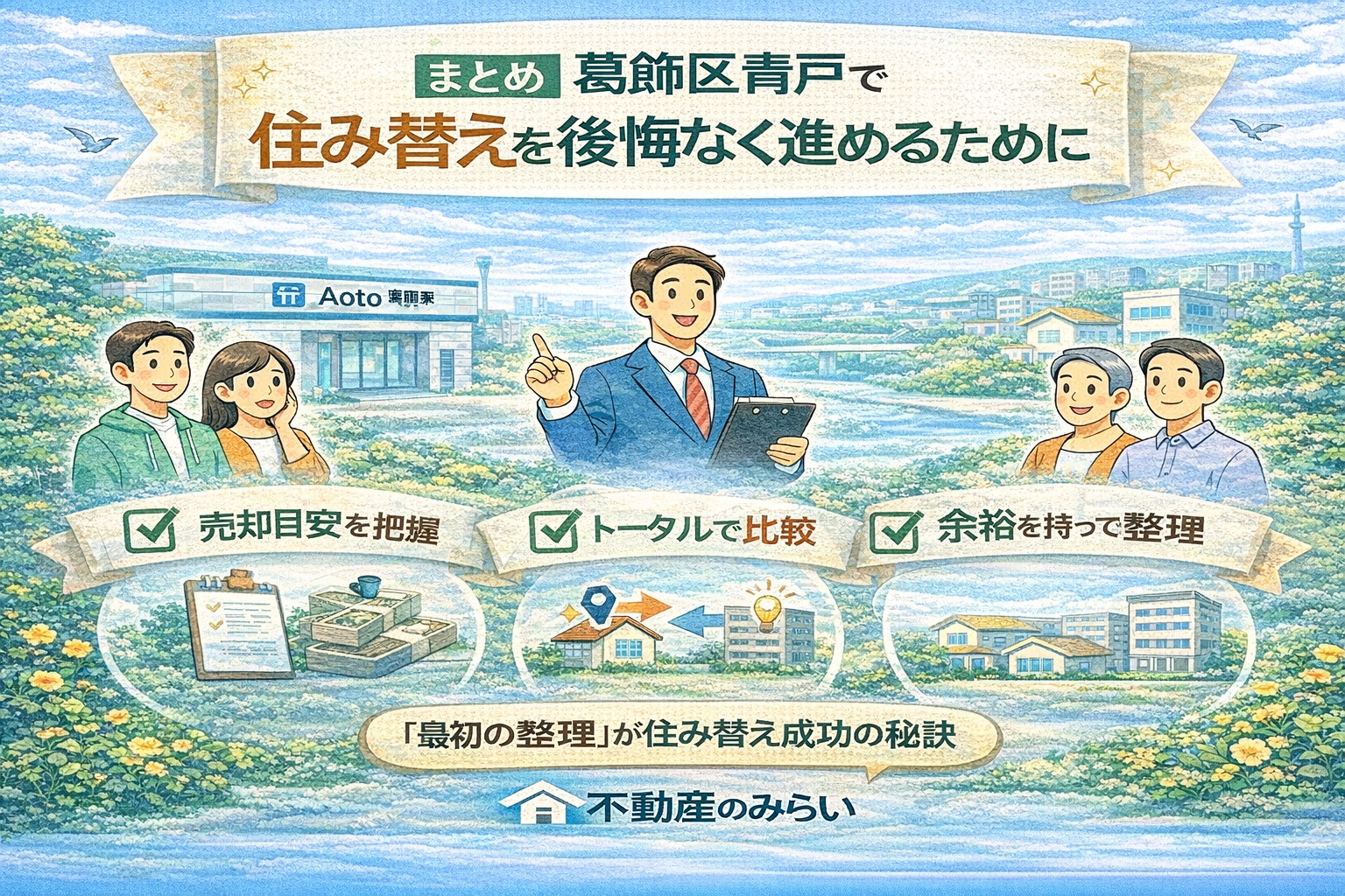 葛飾区青戸で住み替えを後悔なく進めるためのまとめ