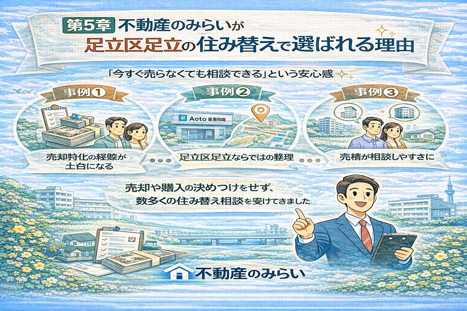 足立区足立の住み替えで不動産のみらいが選ばれる理由