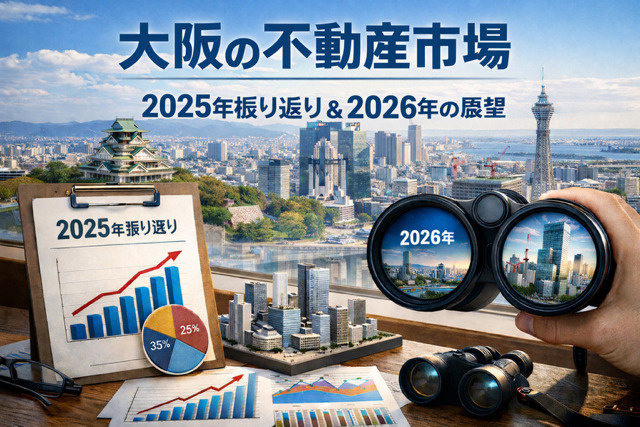 大阪の不動産市場の2025年振り返りと2026年展望や売却戦略もご紹介の画像