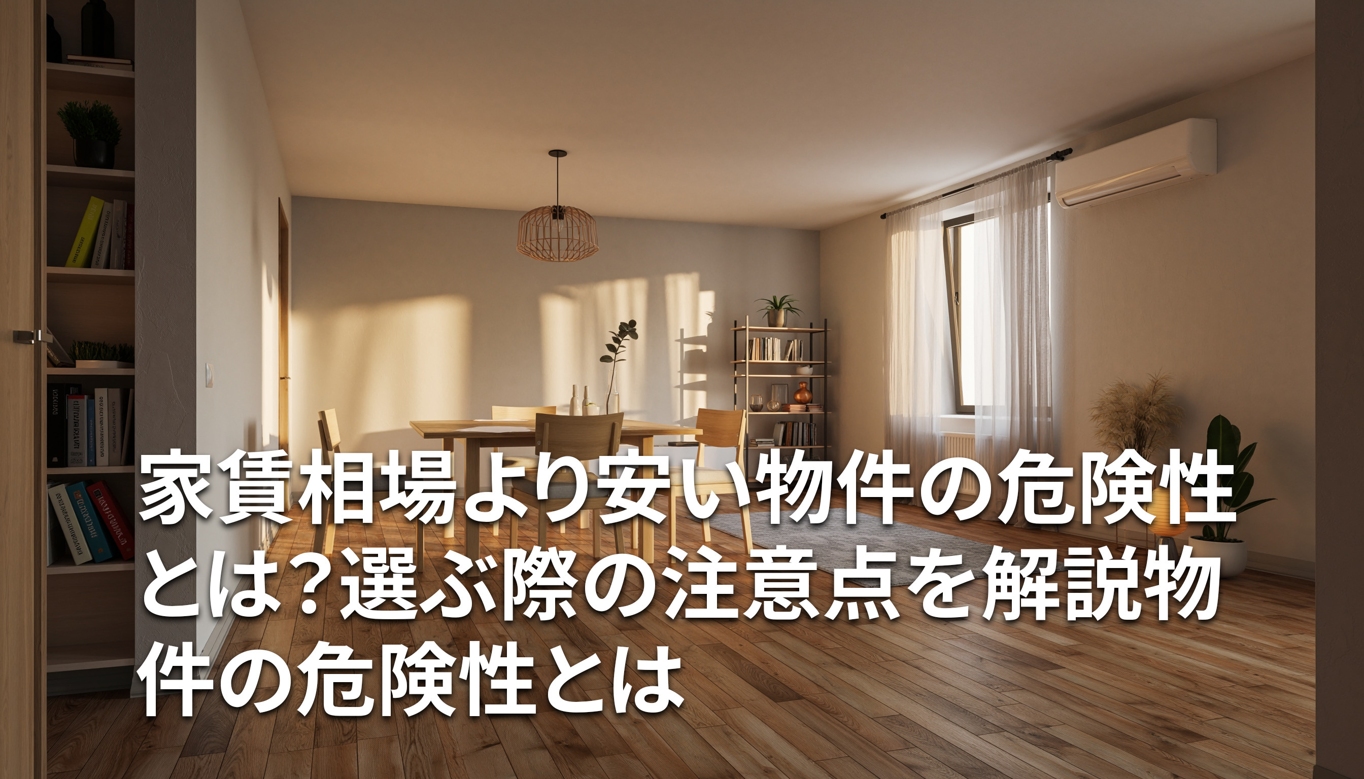 家賃相場より安い物件の危険性とは？選ぶ際の注意点を解説の画像