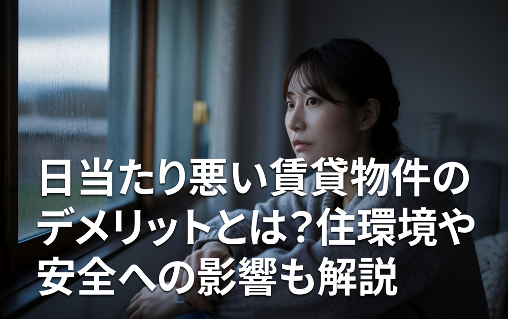 日当たり悪い賃貸物件のデメリットとは？住環境や安全への影響も解説の画像