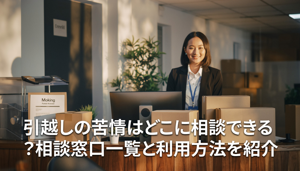 引越しの苦情はどこに相談できる？相談窓口一覧と利用方法を紹介の画像