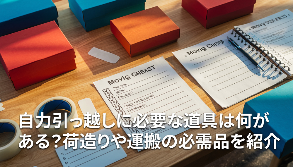 自力引っ越しに必要な道具は何がある？荷造りや運搬の必需品を紹介の画像