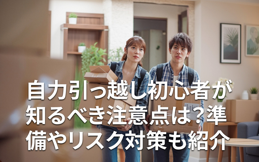 自力引っ越し初心者が知るべき注意点は？準備やリスク対策も紹介の画像