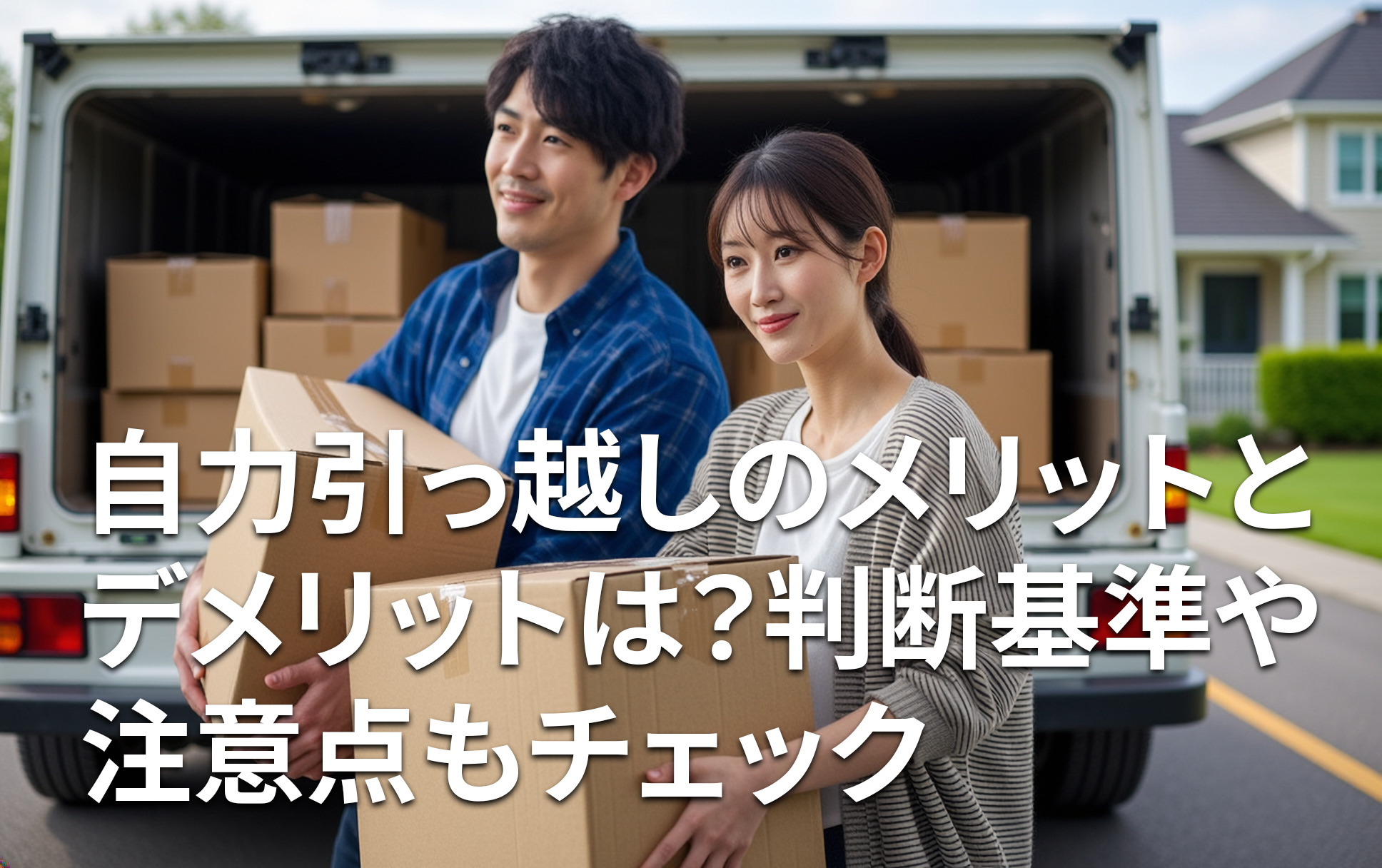 自力引っ越しのメリットとデメリットは？判断基準や注意点もチェックの画像
