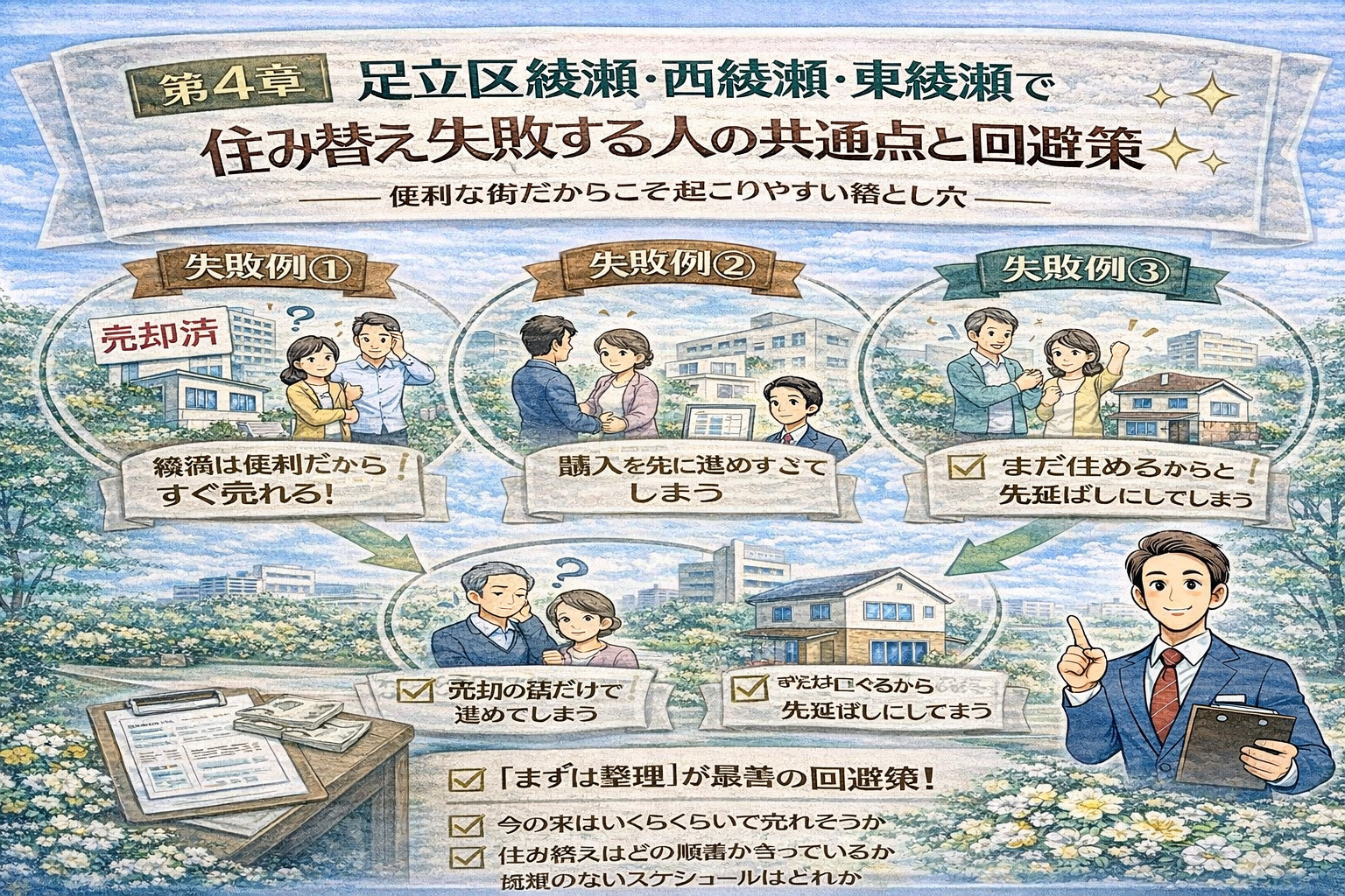 足立区綾瀬で住み替えに失敗しないための回避策
