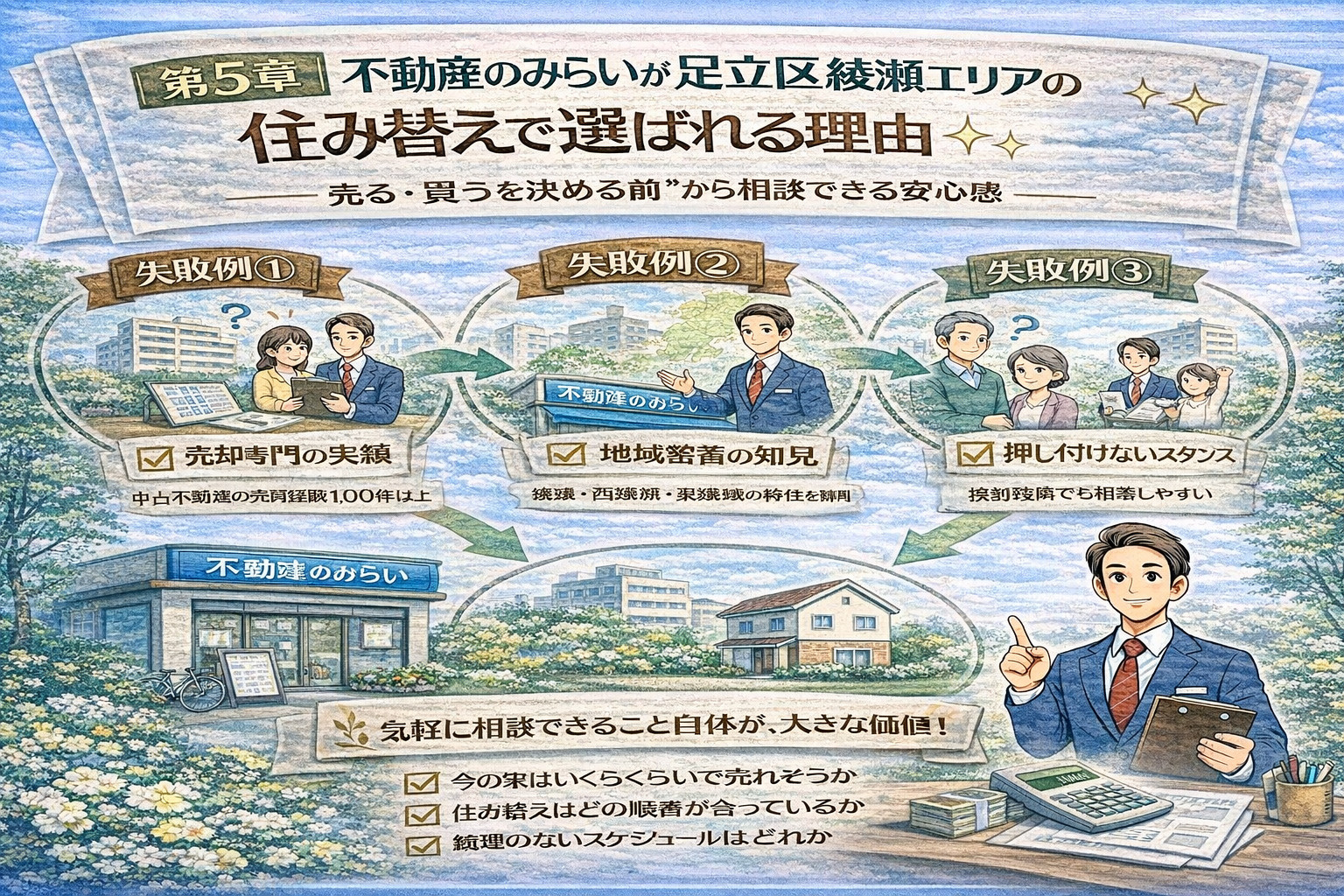 足立区綾瀬で住み替えに失敗しないための回避策
