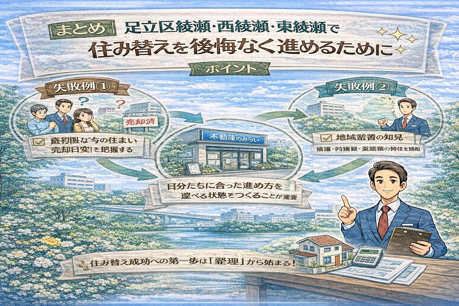足立区綾瀬の住み替えで不動産のみらいが選ばれる理由