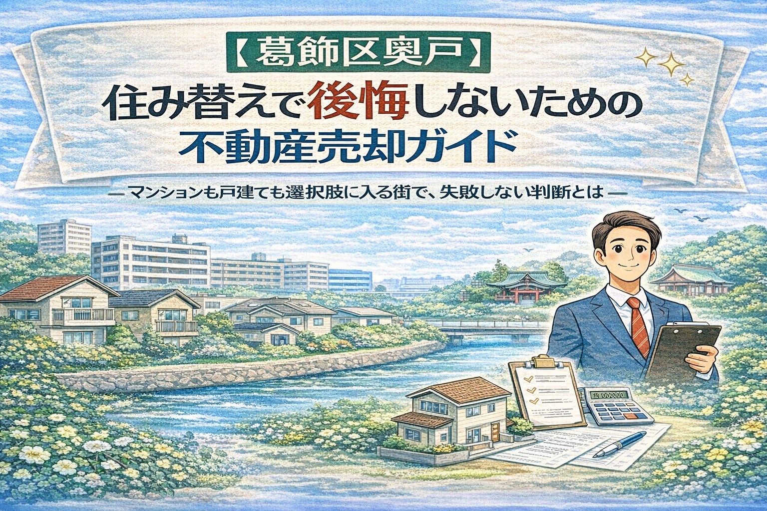 【葛飾区奥戸】住み替えで後悔しないための不動産売却ガイド  ──マンションも戸建ても選択肢に入る街で、失敗しない判断とはの画像