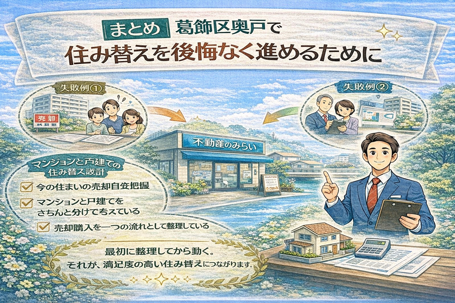 葛飾区奥戸で住み替えを後悔なく進めるためのまとめ
