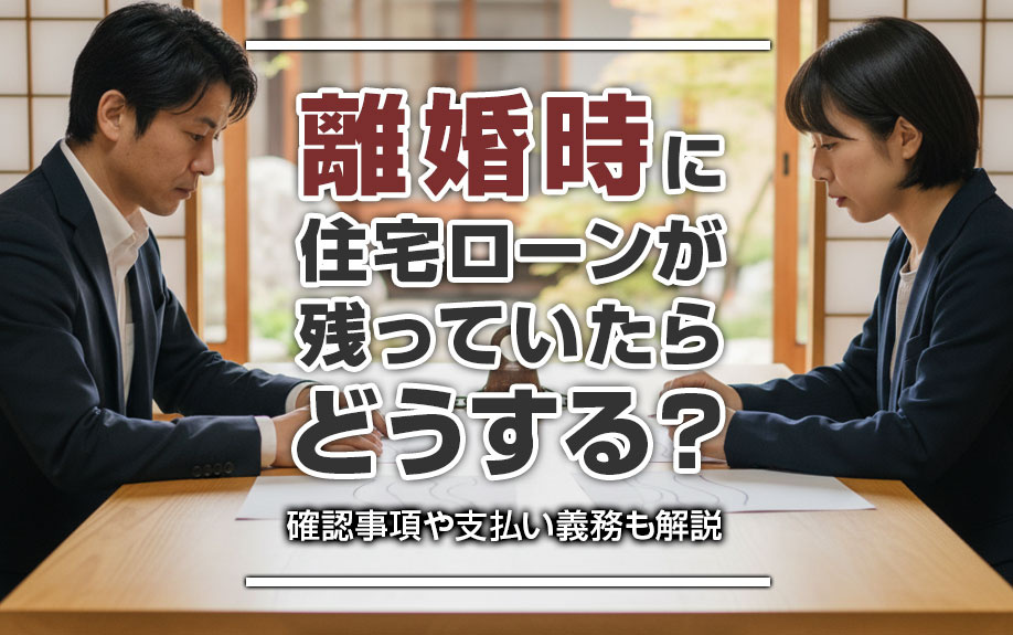 離婚時に住宅ローンが残っていたらどうする？確認事項や支払い義務も解説の画像
