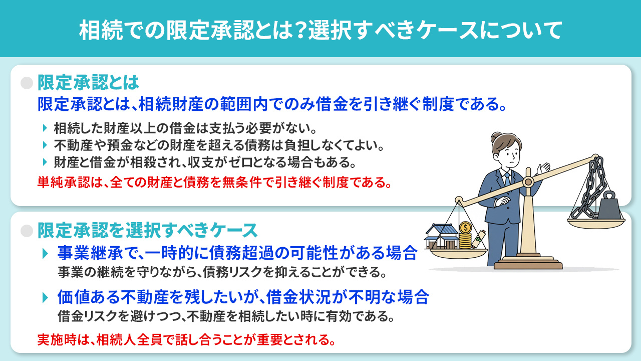 相続での限定承認とは？選択すべきケースについて