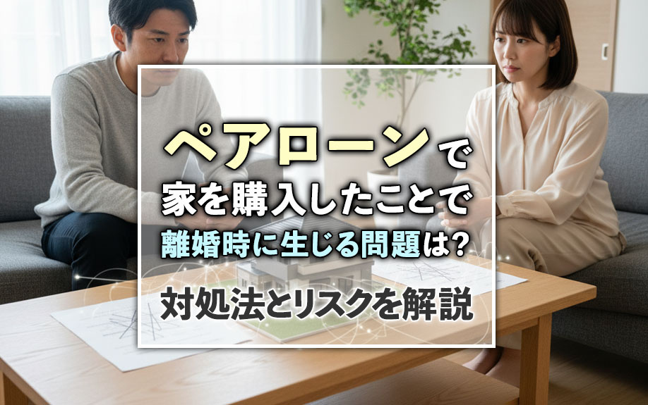 ペアローンで家を購入したことで離婚時に生じる問題は？対処法とリスクを解説の画像