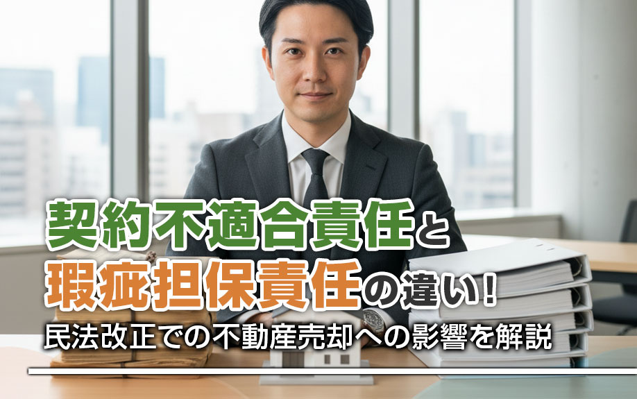 契約不適合責任と瑕疵担保責任の違い！民法改正での不動産売却への影響を解説の画像