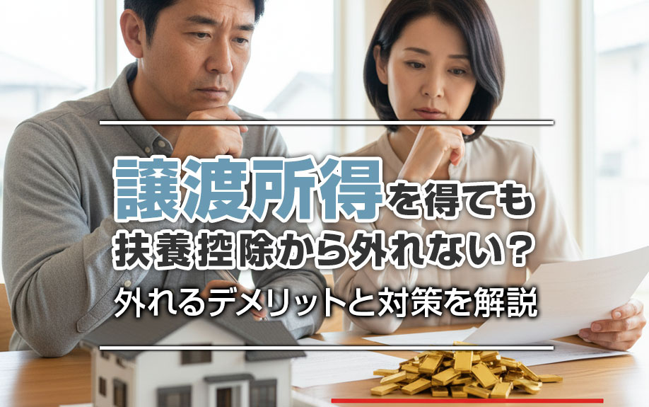 譲渡所得を得えても扶養控除から外れない？外れるデメリットと対策を解説の画像