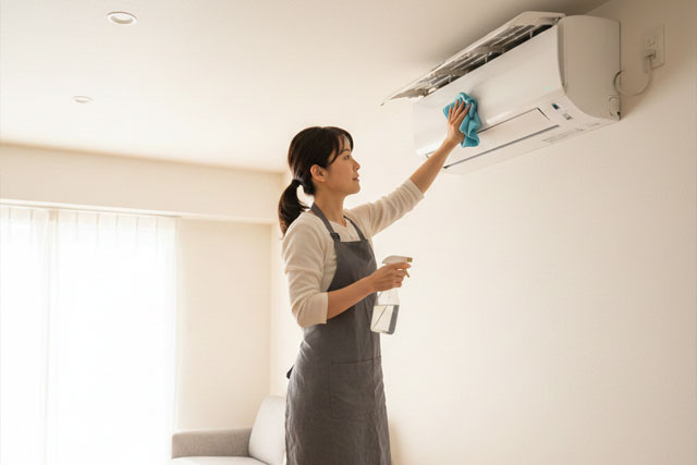 エアコン掃除の方法
