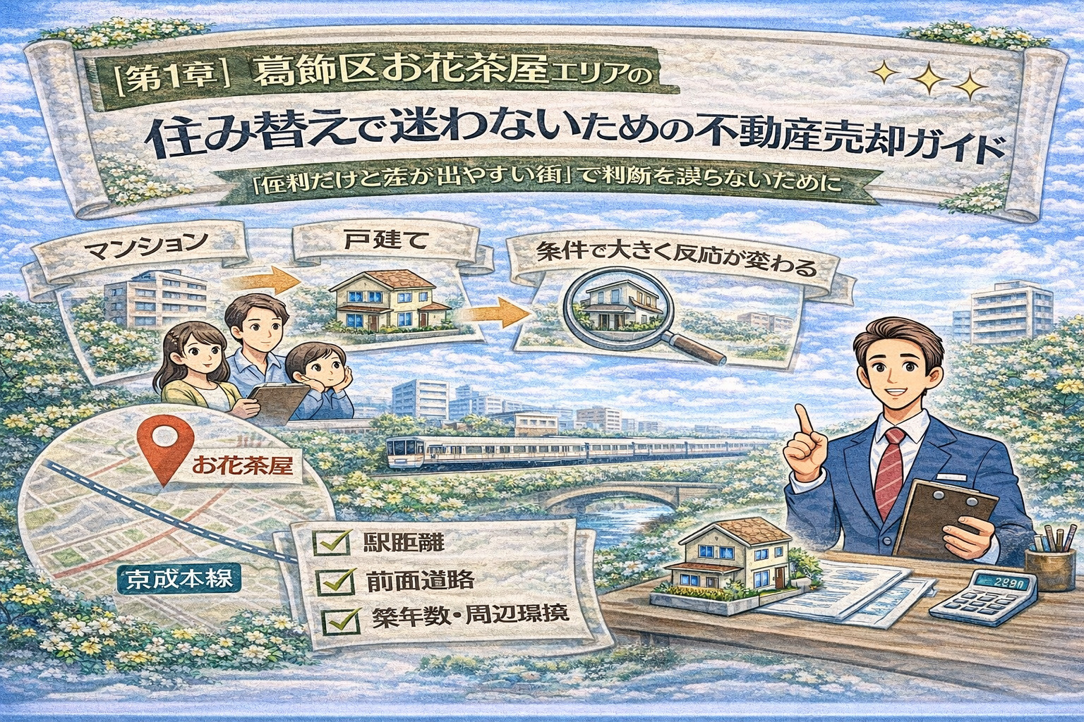 葛飾区お花茶屋エリアの不動産市場と住み替えの基礎知識