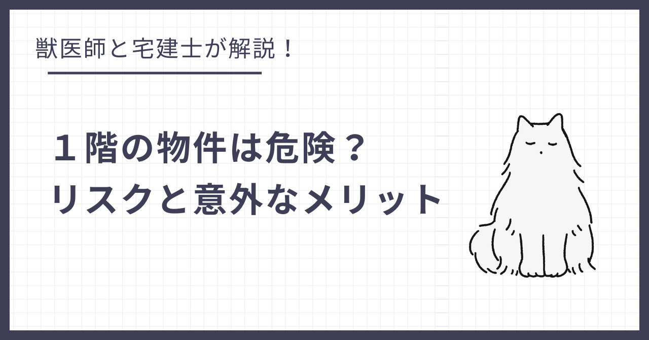 1階の物件は猫にとって危険？脱走・防犯リスクと意外なメリットの画像