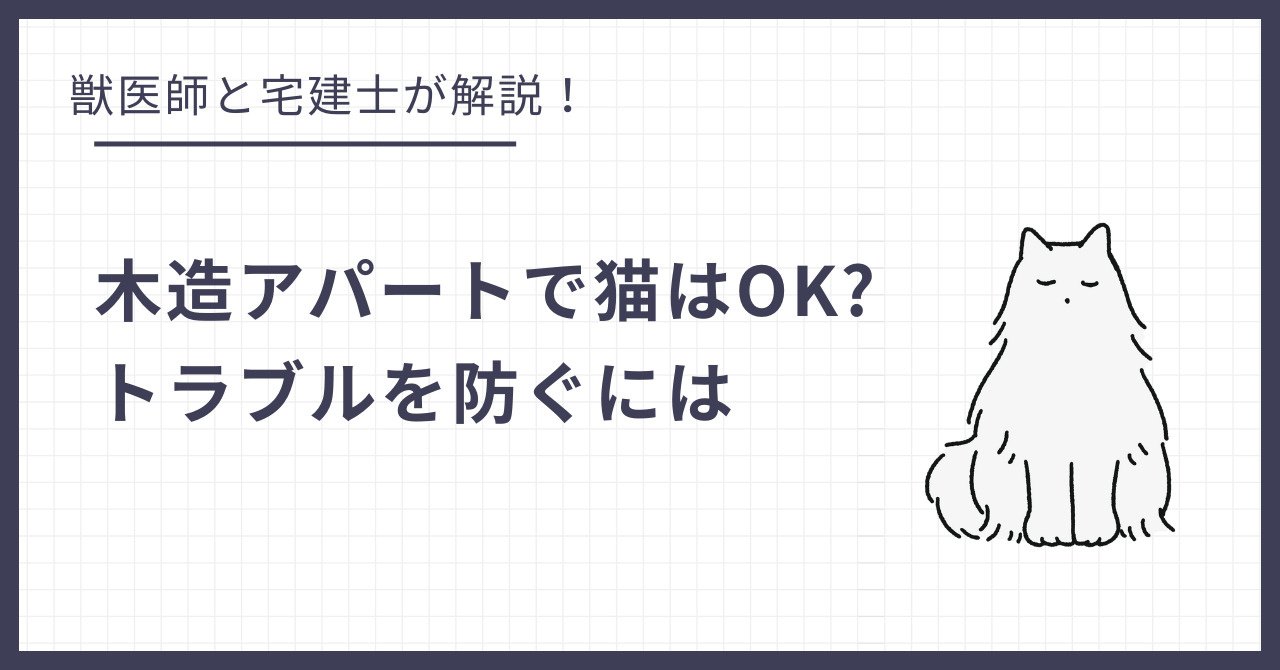 木造アパートで猫は飼える？足音や鳴き声の騒音トラブルを防ぐにはの画像