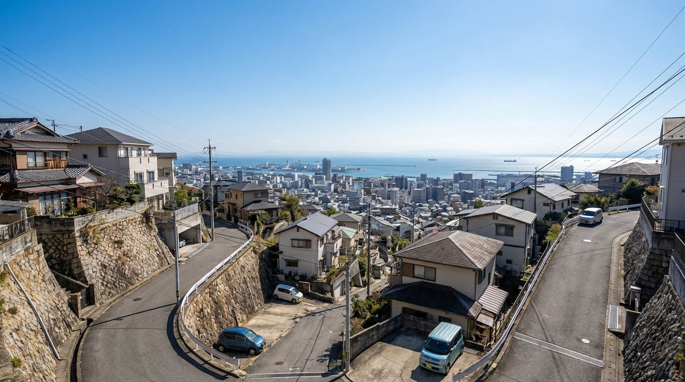 東灘区の「坂道・石垣・ハザードマップ」。不動産売買の前に知るべき3大リスクとプロの安心対策。の画像