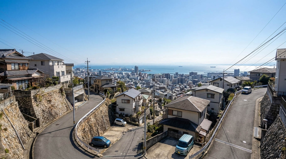 東灘区の「坂道・石垣・ハザードマップ」。不動産売買の前に知るべき3大リスクとプロの安心対策。の画像