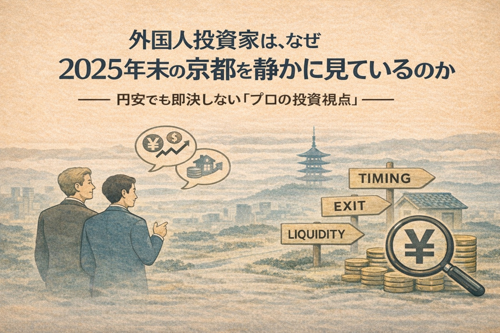 外国人投資家は、なぜ2025年末の京都を静かに見ているのか  ―― 円安でも即決しない「プロの投資視点」――の画像