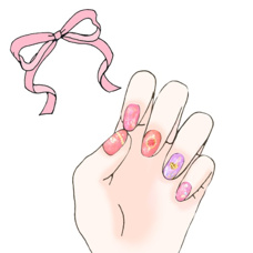 新年、一発目のネイル公開！！わらの画像