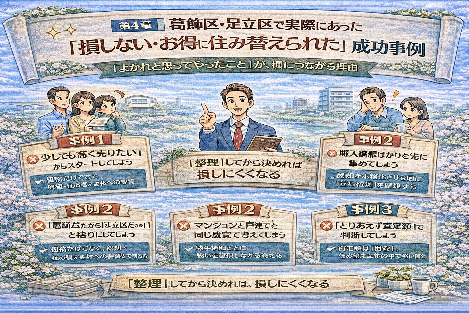 住み替えで失敗しやすいポイントを整理したイメージ