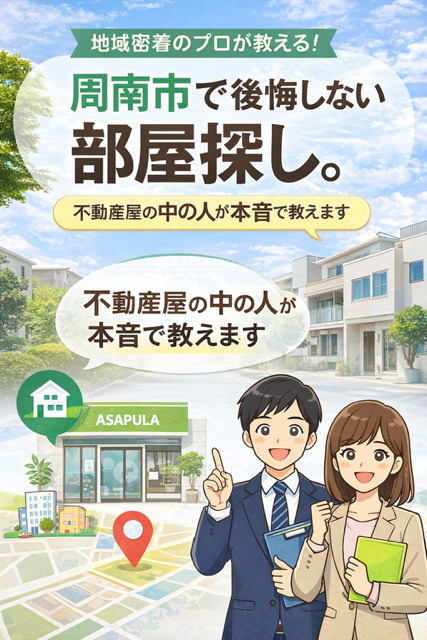  周南市で後悔しない部屋探し。不動産屋の中の人が本音で教えますの画像